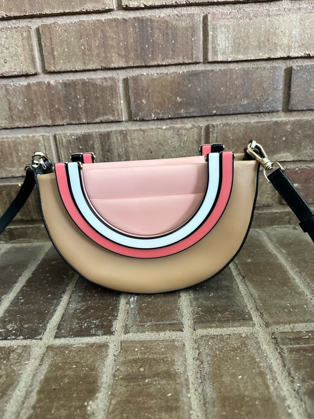 Kate Spade Betty Half Moon Colorblock Crossbody Bag - Picture 4 of 7